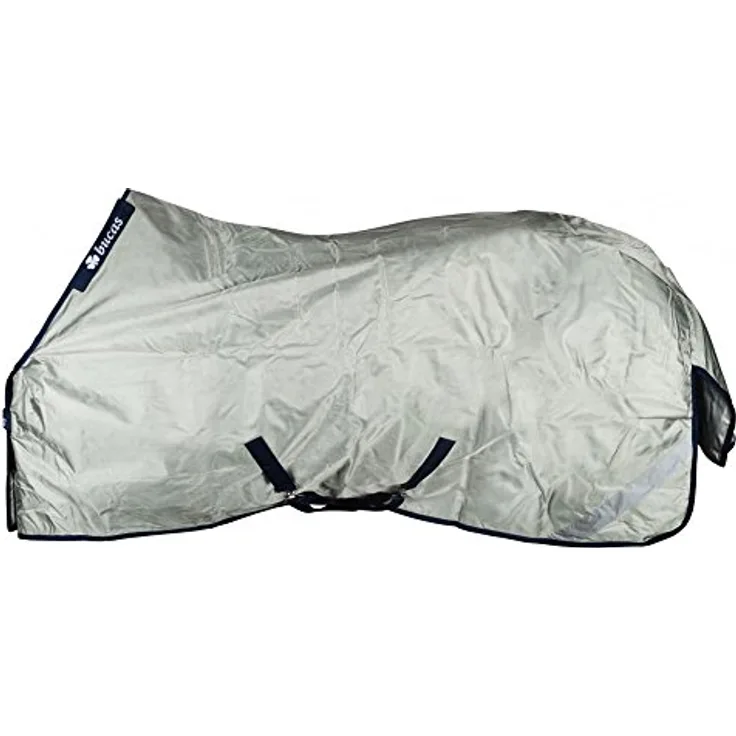 Kerbl Bucas PowerTurnout Pferdedecke Light, stay-dry, Rückenlänge 135 cm, silber