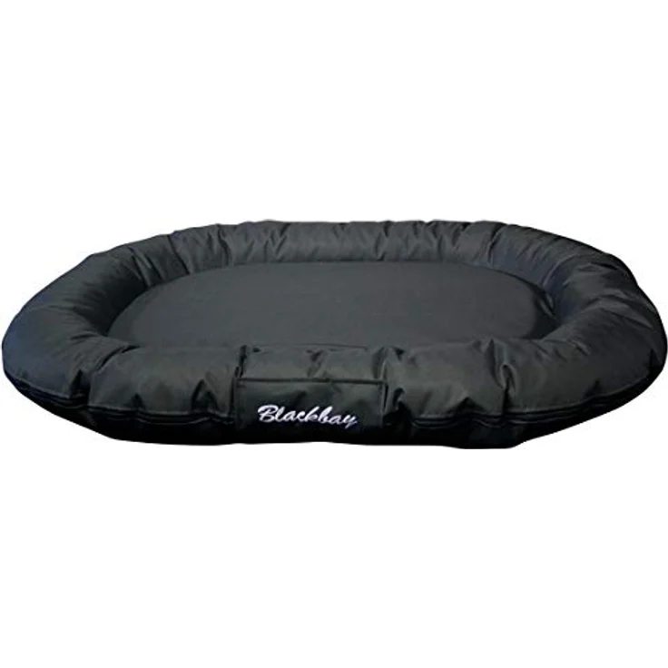 Flamingo Kissen Dreambay® Oval Schwarz 120x90x16cm, Textil mit Füllung aus Polyesterfaser und Schaum – Bild 2