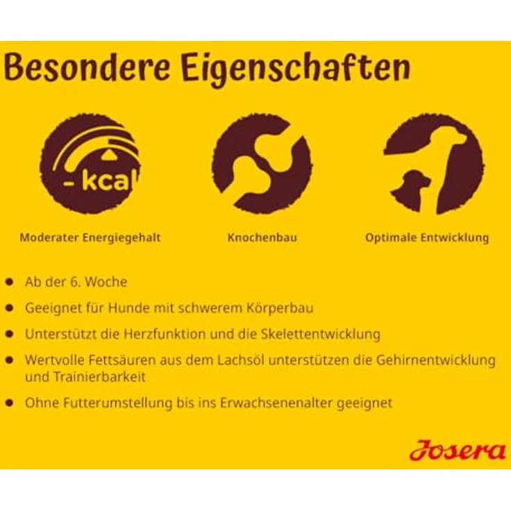 Josera Medi/Maxi Junior Kids, Hunde-Trockenfutter für mittelgroße und große Rassen, 12,5 kg, ohne Weizen und Zucker – Bild 4