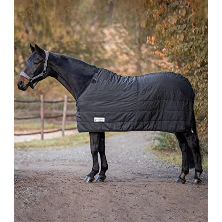 Waldhausen Thermo Unterdecke, 200 g/m², atmungsaktive Pferdedecke mit Silikon-Druck, schwarz, 135 cm – Bild 2