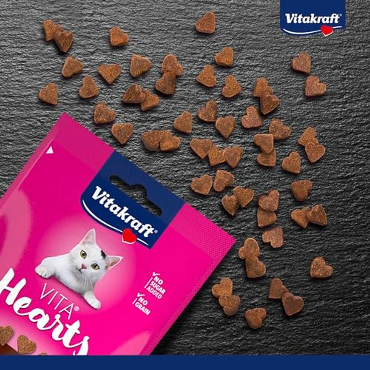 Vitakraft Vita Hearts Immunity, Softer Katzensnack mit Rind zur Stärkung des Immunsystems, 40g – Bild 2
