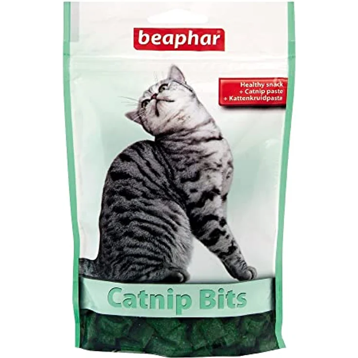 BEAPHAR Cat Nip Bits, Katzenminze und Malz Snacks, unterstützt Gesundheit und Zahnpflege, 150 g – Bild 1