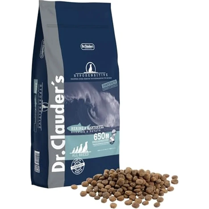 Dr. Clauder's Hyposensitive Hering & Kartoffel, getreidefreies Hundefutter für sensible Hunde, 11,5 kg – Bild 1