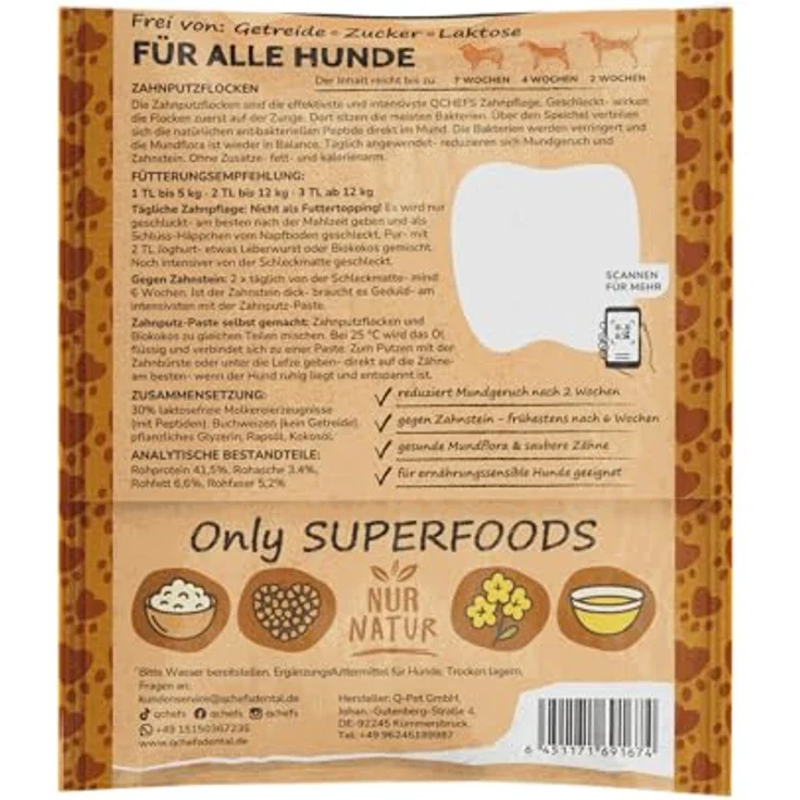 QCHEFS Zahnputzflocken Leckmatte UFO, Hund Zahnpflege Futternapf aus lebensmittelechtem Gummi, spülmaschinenfest und robust – Bild 2