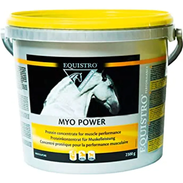 EQUISTRO® Myo Power, Ergänzungsfuttermittel für Pferde, Aminosäurekonzentrat zur Unterstützung des Muskelaufbaus, fördert Ausdauer und Kondition, 2,3kg