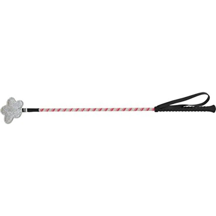 Covalliero Kerbl Kinder Gerte Springgerte, 65 cm, pink-silber, mit Klatsche, Fiberglas mit Nylon überzogen, Glitzerapplikationen – Bild 1