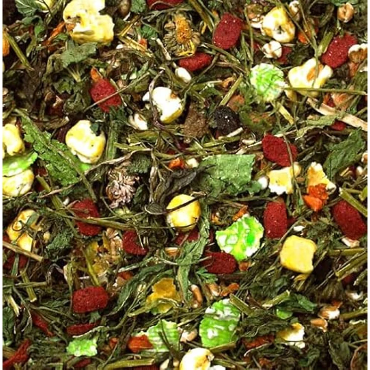 JR Farm Kräuter-Spezial 500g, rohfaserreicher Snack für Kleintiere, unterstützt Zahnabrieb und Vitalfunktionen, Made in Germany – Bild 2