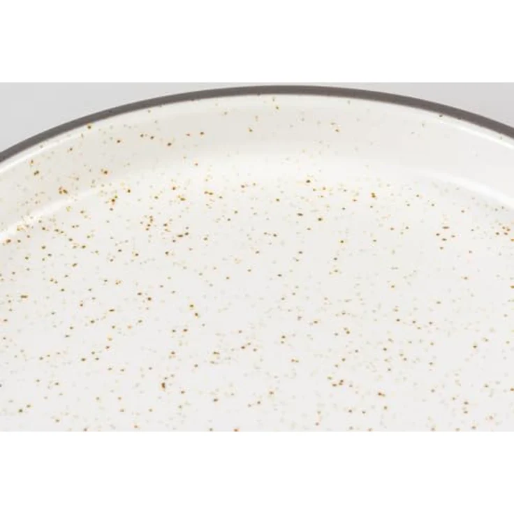 DUVO+ Duvoplus flacher Keramiknapf Stone Speckle, 150ml, hygienisch und spülmaschinenfest, weiß – Bild 4