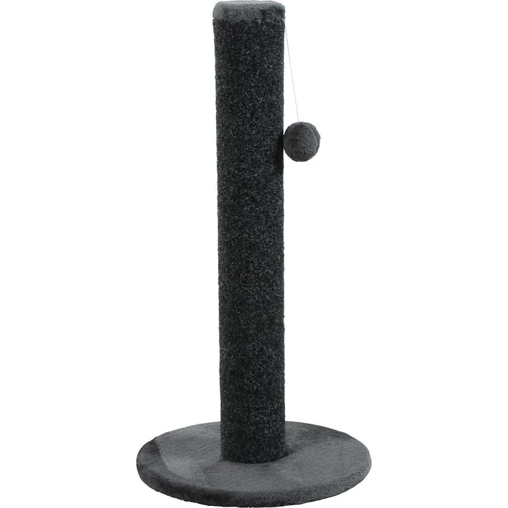 Zolux Kratzbaum Oliver, Dunkelgrau, mit elastischem Ball, 80 cm hoch, ideal für Katzen zum Kratzen und Spielen