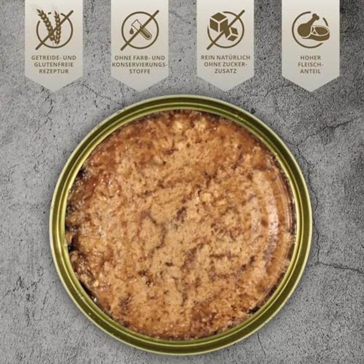 Lyra Pet Balu's Saftige Fleischmahlzeit mit Huhn, 6 x 400 g Katzen Nassfutter, Getreidefrei, ohne Zuckerzusatz, reich an Proteinen & Mineralien, Made in Germany – Bild 5