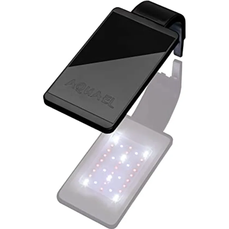 Aquael Leddy SMART 4,8W Plant Day&Night Aquariumleuchte, 350 Lumen, Farbtemperatur 9000K, schwarz