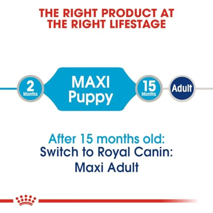 Royal Canin MAXI PUPPY, Nassfutter für große Hunde, Alleinfuttermittel, 10x140g, für Welpen bis 15 Monate – Bild 3