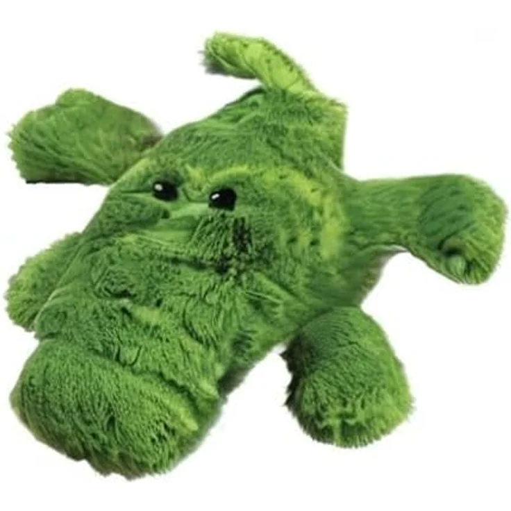 KONG Cozie Ali Alligator, robustes Plüschkrokodil für Hunde, 2er Sparset, grün, 33 x 31 x 12 cm – Bild 6