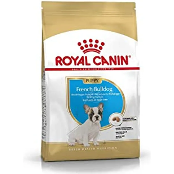 Royal Canin French Bulldog Puppy, 3 kg Trockenfutter für Französische Bulldoggen Welpen, unterstützt die Verdauung und das Immunsystem