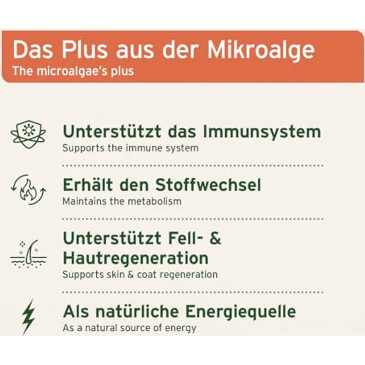 AniForte Bio Spirulina Pulver für Hunde & Katzen 250g, unterstützt Haut & Fell, Immunsystem, biologische Herstellung, laborgeprüft – Bild 3