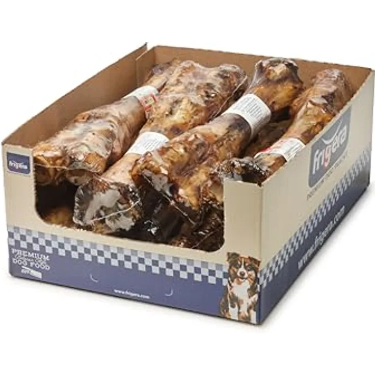 friGERA Kalbsunterbein, 100 % natürlicher Kausnack für Hunde, 500g, ohne Getreide und Gluten