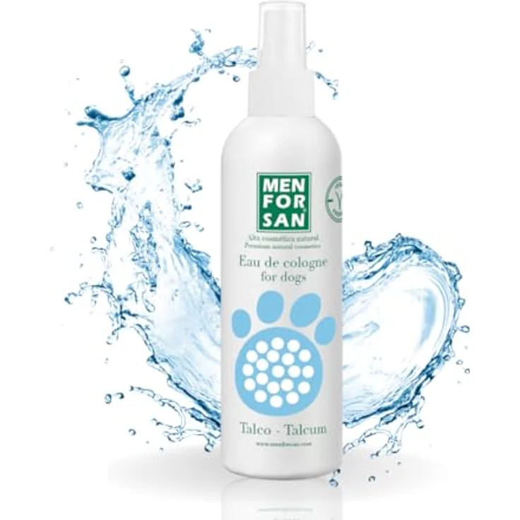 Menforsan Parfum pour animaux domestiques Talc en poudre, desodorierendes Hundepflegeprodukt mit fruchtigem Duft, 125 ml – Bild 1