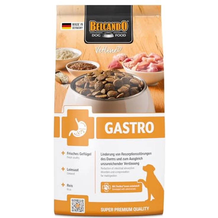 BELCANDO Vetline Gastro Diätfutter, 1,8 kg – Trockenfutter für Magen-Darm-Erkrankungen & Verdauungsbeschwerden, Schonkost für sensitive Hunde, Made in Germany – Bild 1
