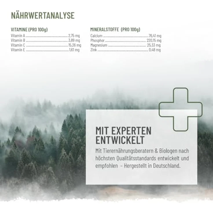 ReaVET Früchte und Gemüse mit Kräutern 1kg, getreidefreie Gemüseflocken für Hunde, BARF Zusatz, natürliche Mischung aus Karotten, Erbsen und Früchten – Bild 5