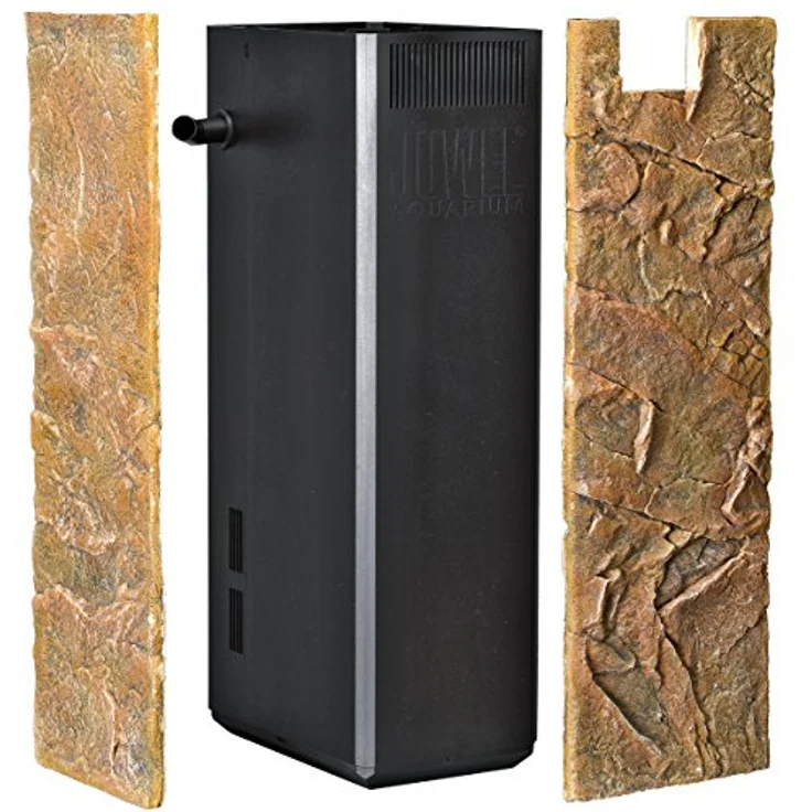 Juwel Aquarium Filtercover Cliff Dark 555x186/157mm, naturgetreue Felsstruktur, extrem leicht zuschneidbar, süß- und meerwassergeeignet – Bild 3