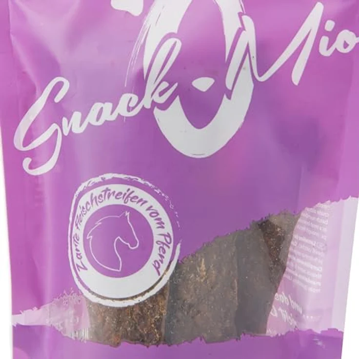 SnackOMio Zarte Fleischstreifen vom Pferd, 125g, natürliche Hundesnacks, getreidefrei und zuckerfrei – Bild 3