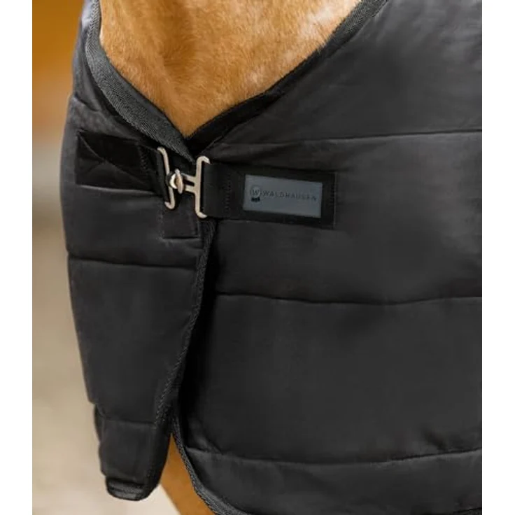 Waldhausen Thermo Unterdecke, 200 g/m², atmungsaktive Pferdedecke mit Silikon-Druck, schwarz, 135 cm – Bild 3