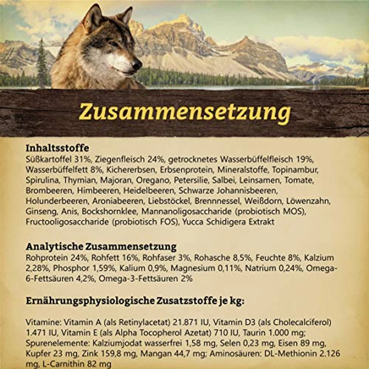 Wolfsblut Grey Peak Adult, Hunde-Trockenfutter mit Ziegenfleisch, 2kg, ohne Konservierungsmittel – Bild 3