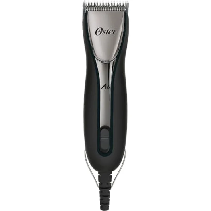 Oster 18567 Scherm. A6 Slim, Hundeschermaschine mit gummiertem Griff, patentiertem Antivibrationssystem und 3 Leistungsstufen, Schwarz – Bild 1
