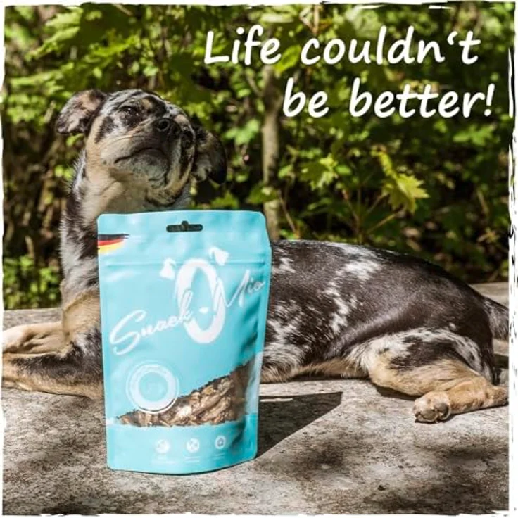 SnackOMio Premium Hundesnack, erlesene Kabeljau Röllchen, getreidefrei, 1 x 70g, luftgetrocknet und naturbelassen – Bild 3