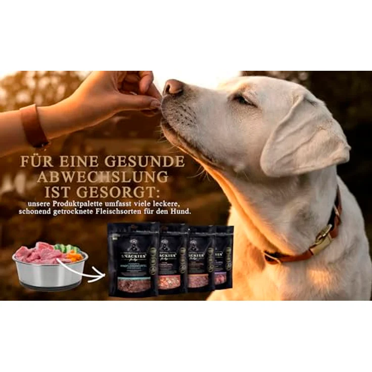 NATURAL SNACKIES Herzhafte Ziegenfleischwürfel 170g, Premium Hundesnacks ohne Getreide, Zucker, Farb-, Aroma- und Konservierungsstoffe, schonend luftgetrocknet – Bild 5