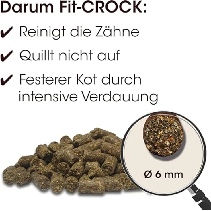 cdVet Fit-Crock Hundefutter trocken Classic Lamm Mini, 10 kg, getreidefrei, hypoallergen und leicht verdaulich – Bild 3