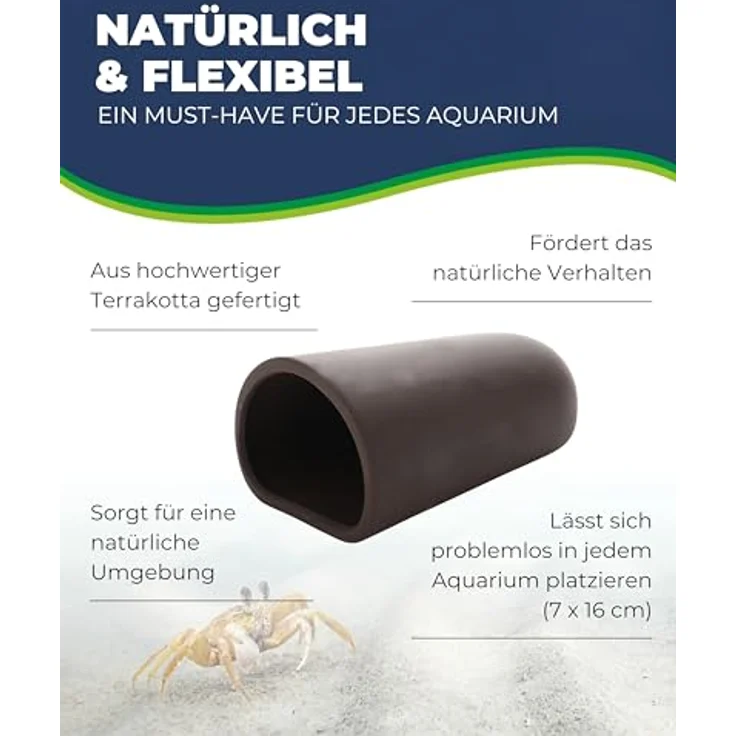 HOBBY Aquariendeko Catfish Cave L, 9x16 cm, dunkelbraun – Bild 3