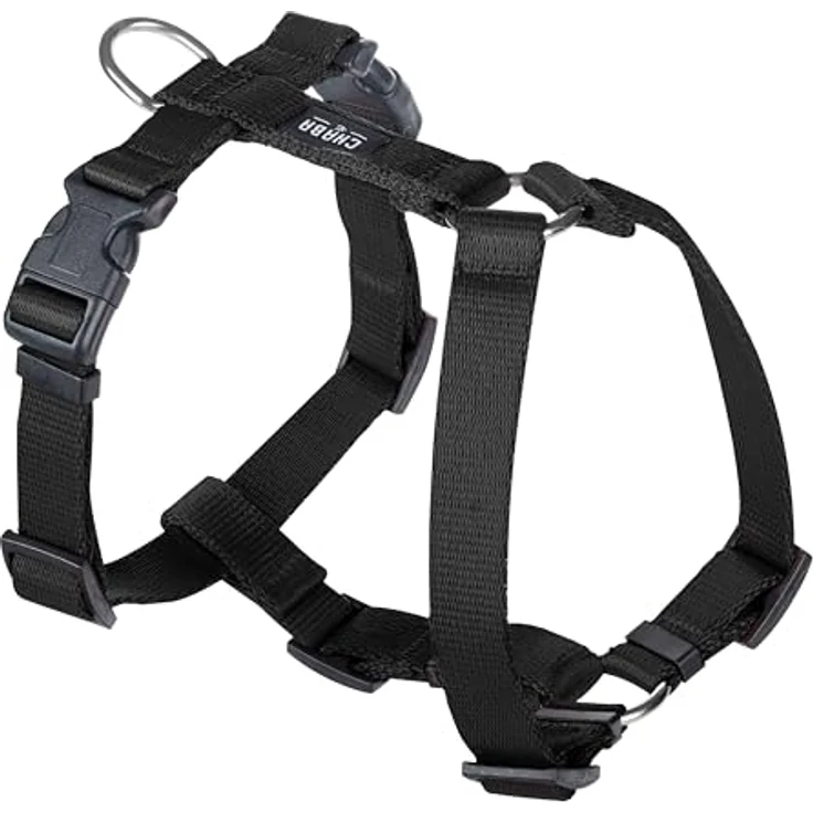 Chaba Guard Hundegeschirr für kleine Hunde, Einstellbar, Anti-Zug & Würgen, Ergonomisches Design, Größe S, SCHWARZ – Bild 1