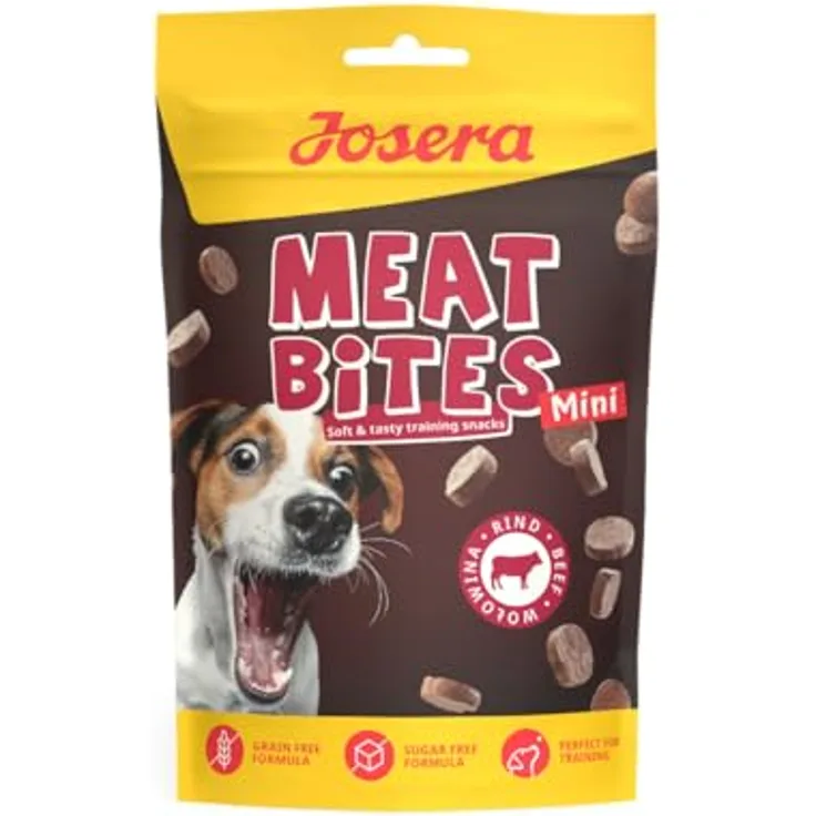 Josera Meat Bites Mini Beef, Trainingssnack für kleine Hunde, 70g