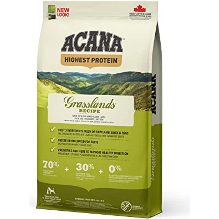 Acana Grasslands Dog Regionals, Hundefutter mit hohem Proteingehalt, 11,4 kg – Bild 2