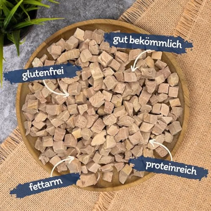 Lyra Pet® Entenbrustwürfel gefriergetrocknet, 200 g Snack für Hunde & Katzen, getreidefreies & fettarmes Leckerli, proteinreich, ideal für Kitten, Welpen & Senioren – Bild 2