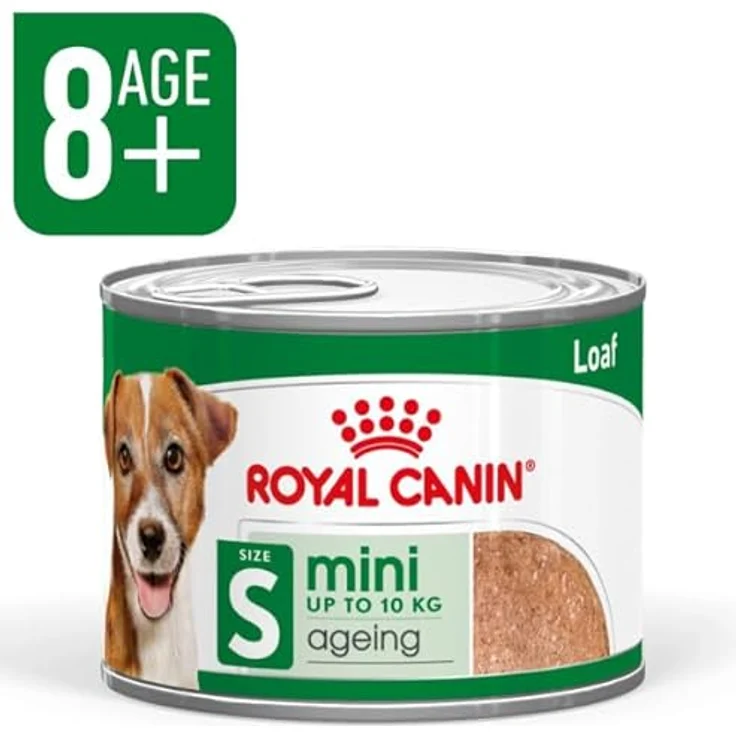 Royal Canin Mini Ageing 8+, 12 x 195 g, Alleinfuttermittel für kleine Senior Hunde bis 10 kg, Unterstützung für Gesundheit und Vitalität, nährstoffreiche Rezeptur mit Vitaminen und EPA & DHA – Bild 2