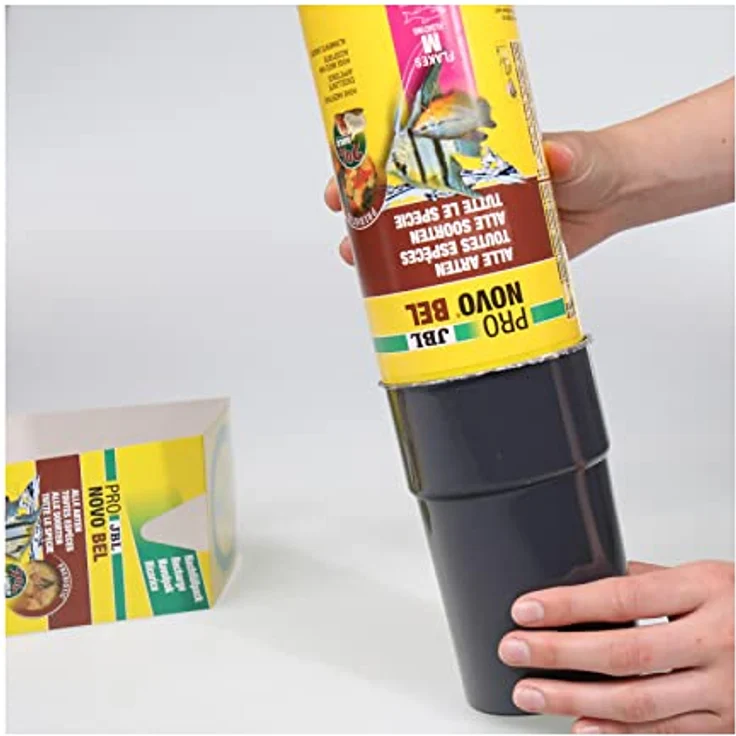 JBL PRONOVO BEL FLAKES, Hauptfutter für Aquarienfische, prebiotisch, 750 ml Nachfüllpack, für Fische von 8-20 cm – Bild 4