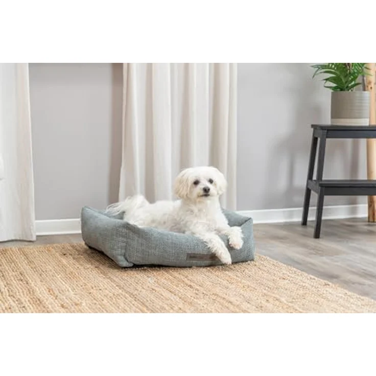 TRIXIE Hundekorb Viviana eckig blau-grau, Haustierbettmatte – Bild 8
