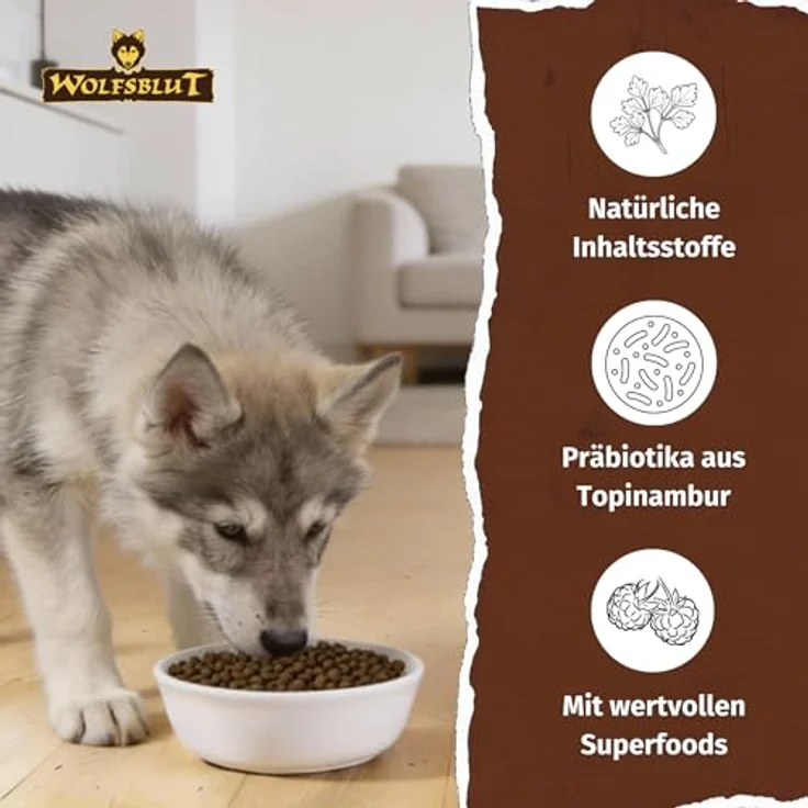 Wolfsblut Wide Plain Puppy 12,5kg, getreidefreies Trockenfutter mit Pferd und Süßkartoffeln für Welpen – Bild 3