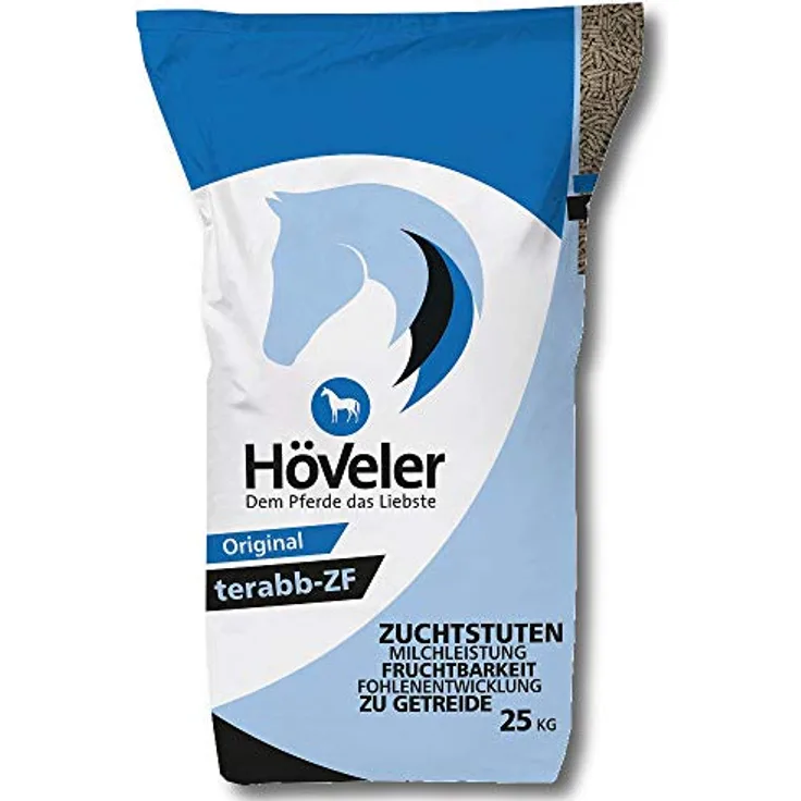 Höveler Original ZF Plus, Pferdefutter für tragende und laktierende Stuten, 20 kg, mit erhöhtem Energie- und Nährstoffbedarf