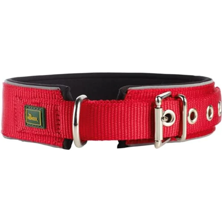 Hunter Hunde-Halsband Neopren Reflect rot-schwarz M – Bild 2