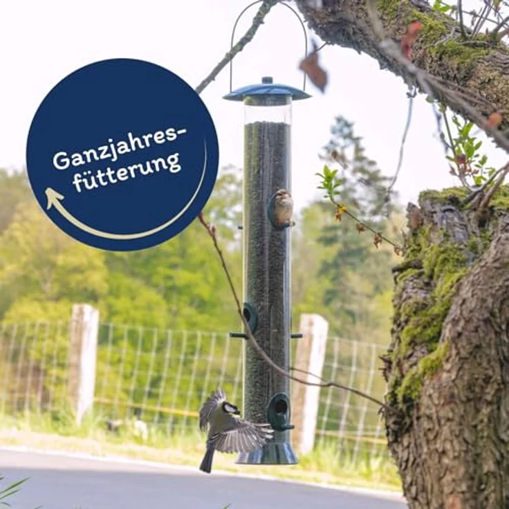 Lyra Pet® Sonnenblumenkerne Schwarz, 10 kg premium Vogelfutter, ölhaltiger Energiespender für Wildvögel, ideal für ganzjähriges Füttern – Bild 3