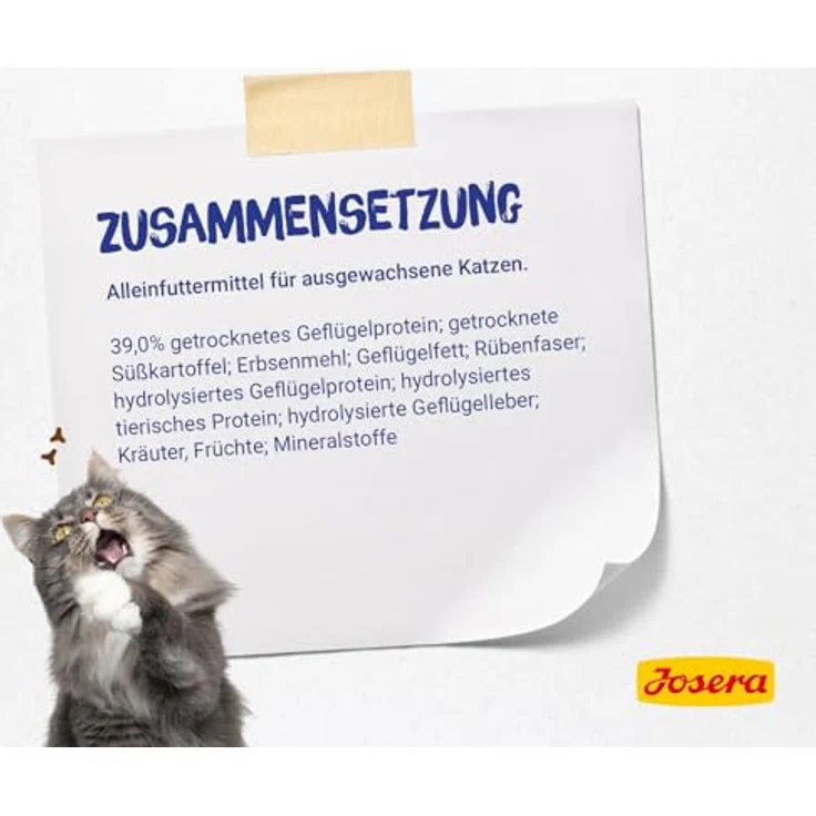 Josera DailyCat, 10 kg Katzenfutter mit Geflügel, für getreideempfindliche Katzen, mit Anti-Haarballen-Funktion und Haut- und Fellpflege – Bild 8
