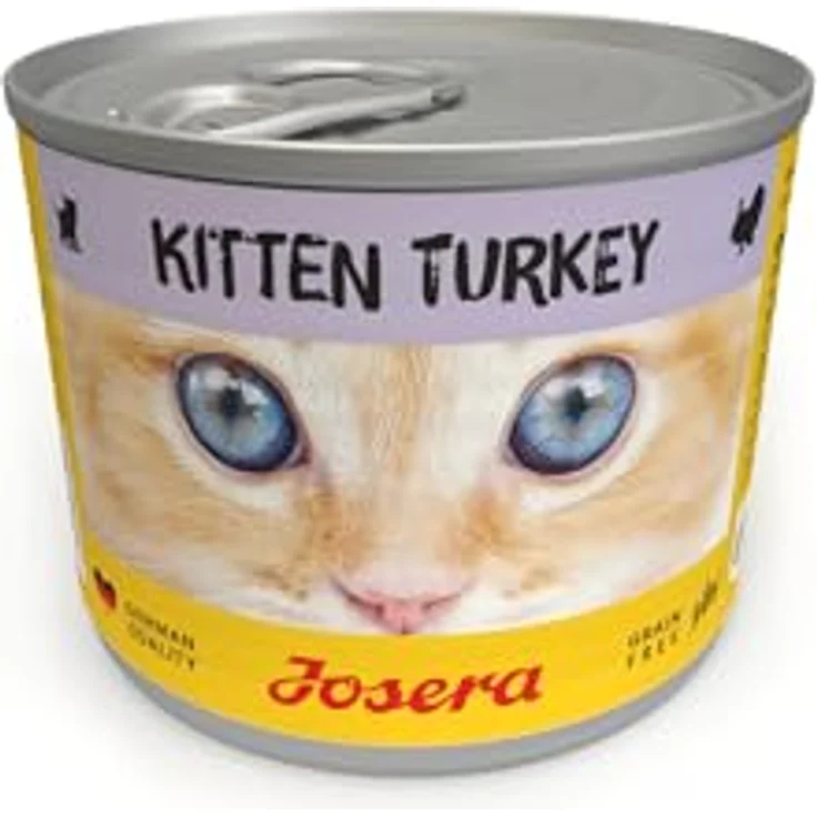 Josera Kitten Turkey, Nassfutter für heranwachsende Katzen, 70% Pute und Huhn, 6x200 g, getreidefrei – Bild 1