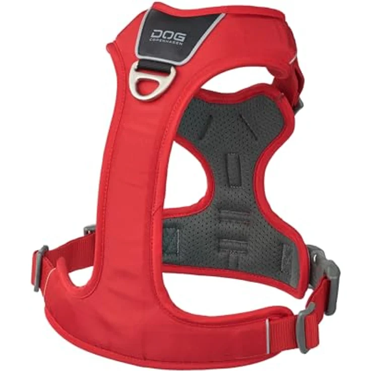 DOG Copenhagen Comfort Walk Pro Hundegeschirr, Classic Red, XL, ergonomisches Design mit 3 Befestigungsmöglichkeiten und reflektierendem 3M-Besatz – Bild 2