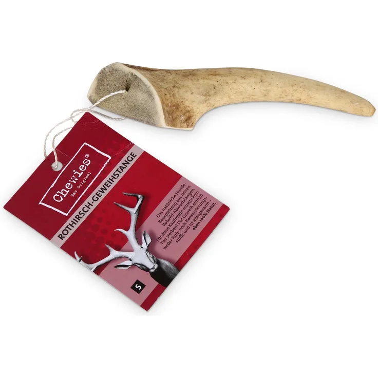 Chewies Geweih-Snack vom Rotwild S, Leckerer Hundesnack für alle Lebensphasen, 80g