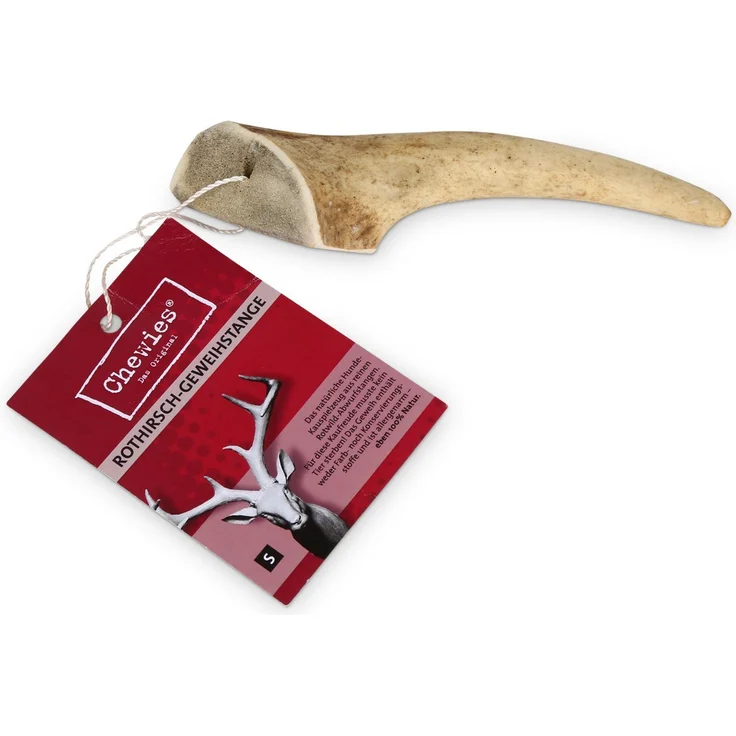 Chewies Geweih-Snack vom Rotwild S, Leckerer Hundesnack für alle Lebensphasen, 80g