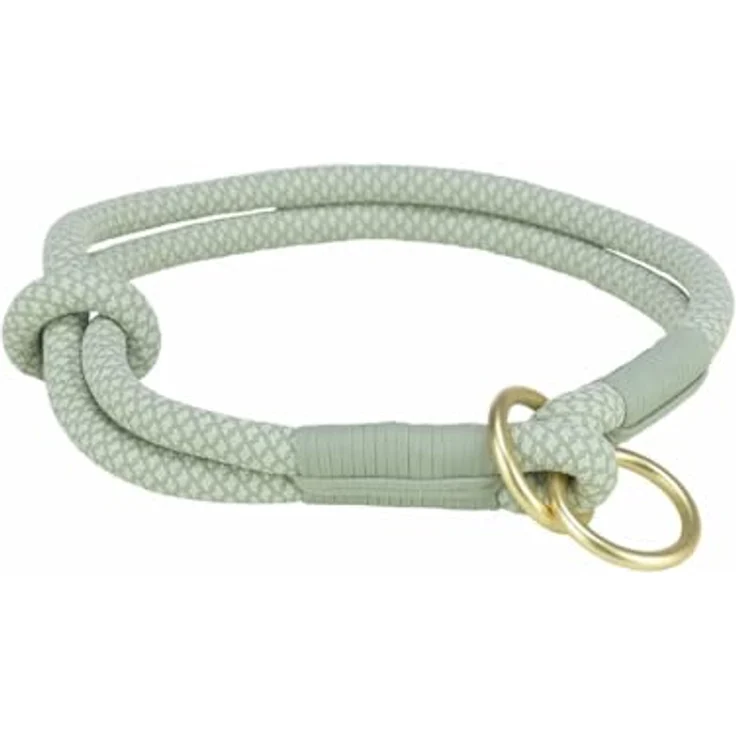 Trixie Hundetrainingshalsband, weiches Seil, mintgrün, XS, 25 cm – Bild 1
