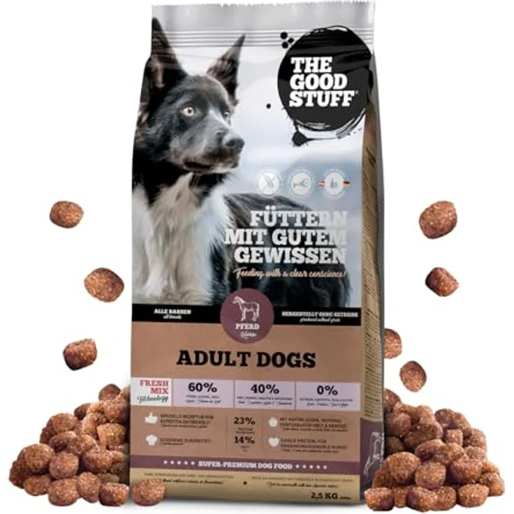 The Goodstuff Adult Pferd, Hundefutter mit hohem Fleischanteil, 2,5 kg